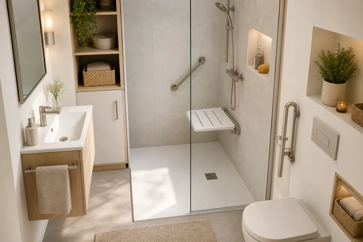 Salle de bain PMR : les bons compromis